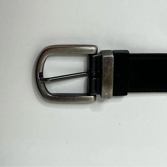 Mens Genuine Leather Belt Size 38 Made In Mexico - Picture 2 of 3